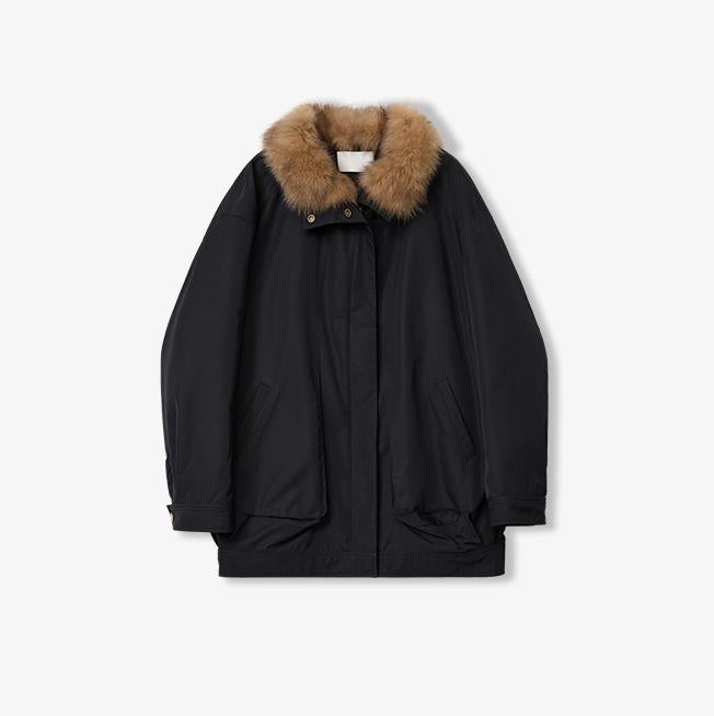 Firelady Fur Women's down fur parka Coyote and Raccoon Fur Collar-“The long night is coming”