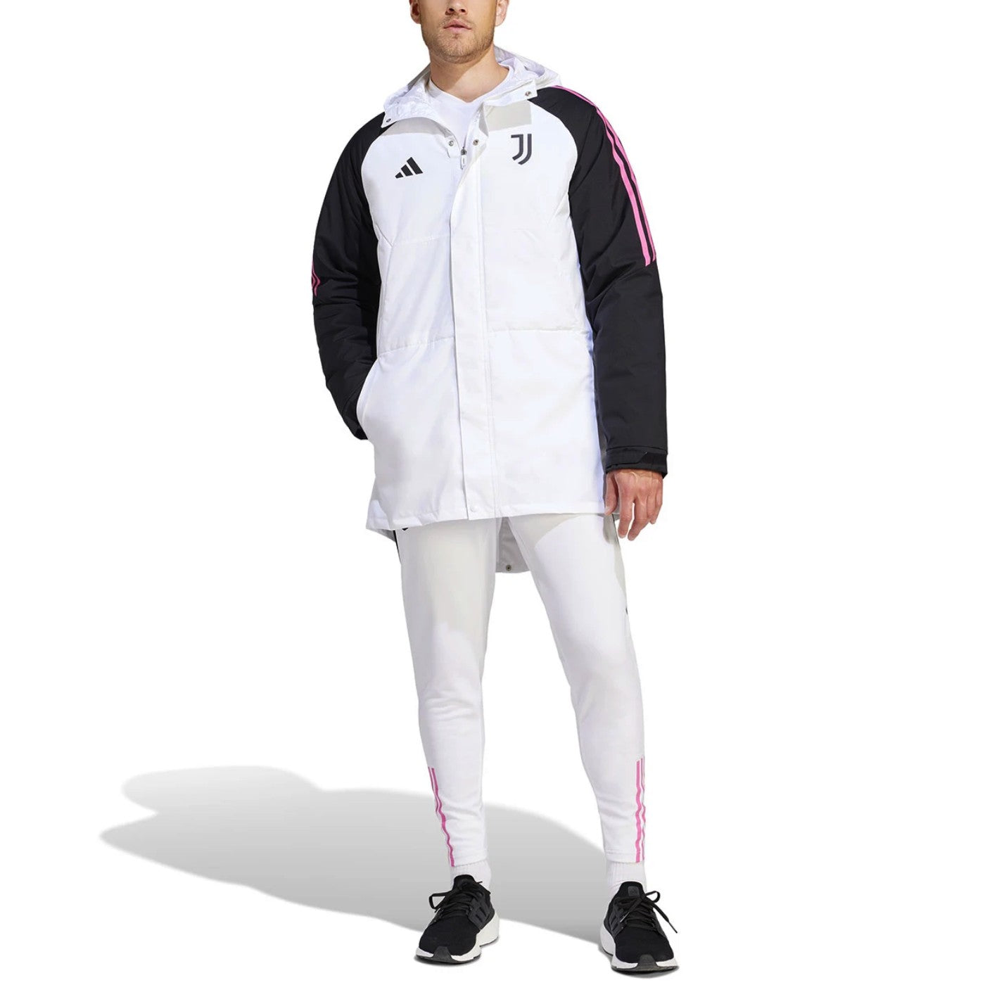 Juventus winter bench parka jacket 2023/24 white/black - Adidas